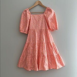 Crew cuts Floral Puff Sleeve Dress